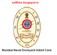 Mumbai Naval Dockyard Admit Card