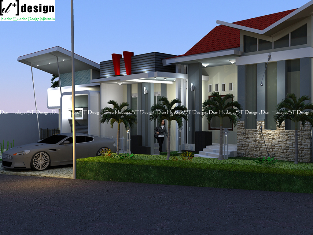 Desain Rumah Tinggal Minimalis Tropis Di Pekanbaru Archi05 Dian