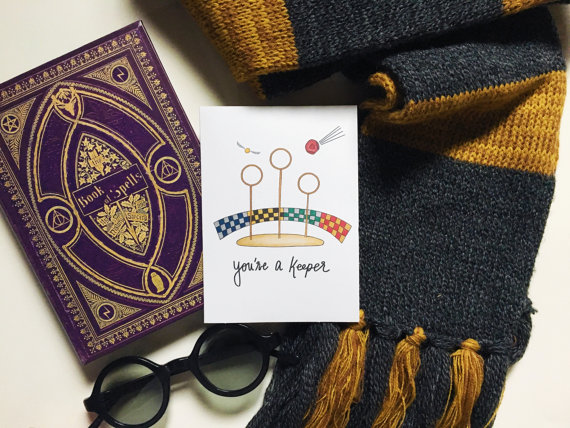 Quidditch Valentine's Day Harry Potter Simply Hello Cards