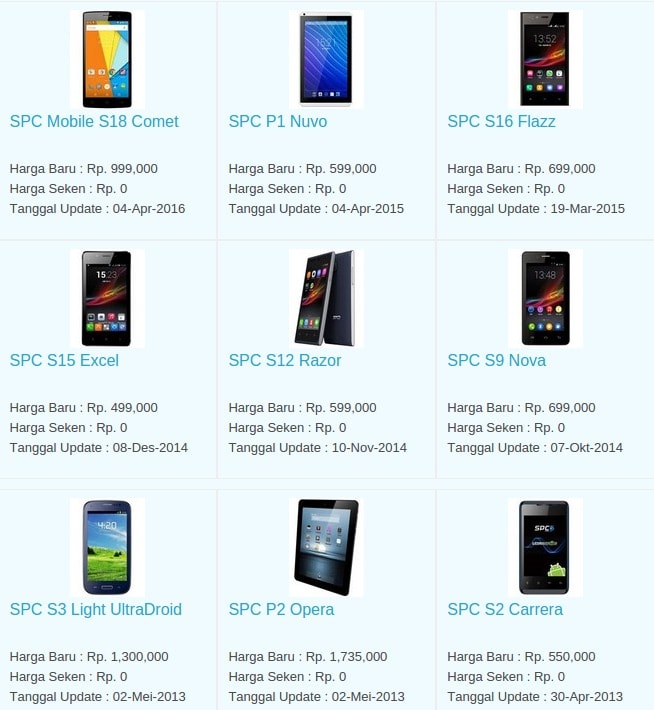 Daftar Harga Hp Terbaru SPC Mei 2016 Daftar Harga Hp Terbaru SPC Mei 2016