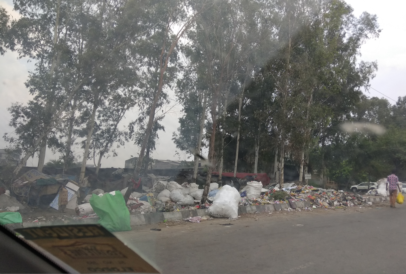 Garbage Dump on Service Road Leading towards Jalandhar Bye Pass