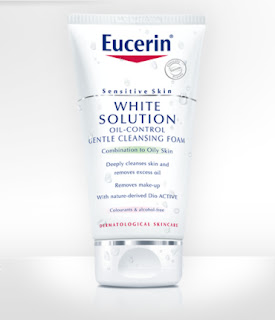 eucerin white solution gentle cleansing foam