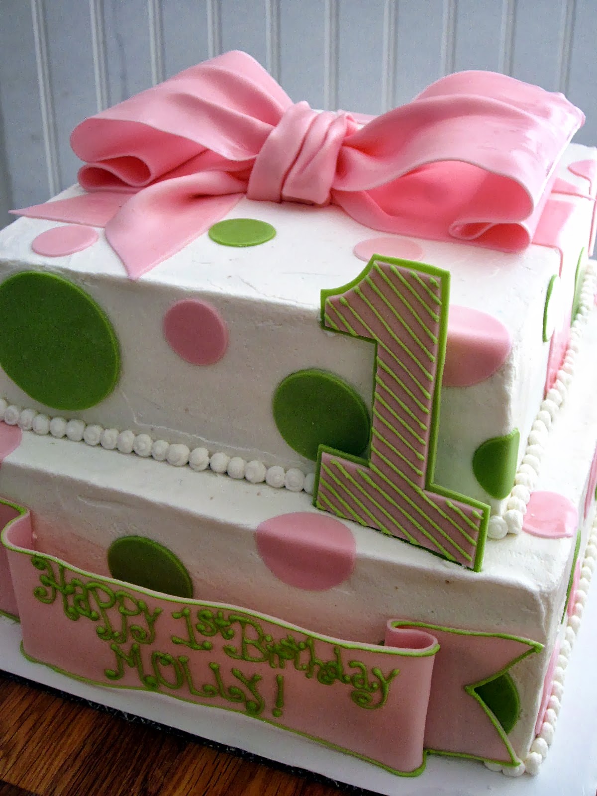 Darlin' Designs Molly's 1st Birthday Cake