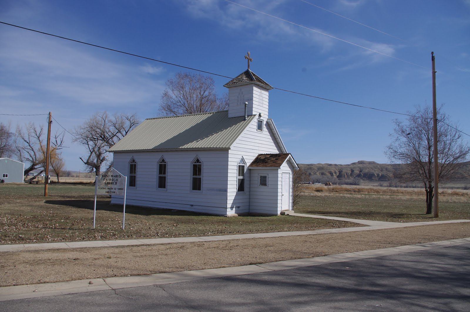 Churches of the West St. Mary's Catholic Church, Clearmont Wyoming
