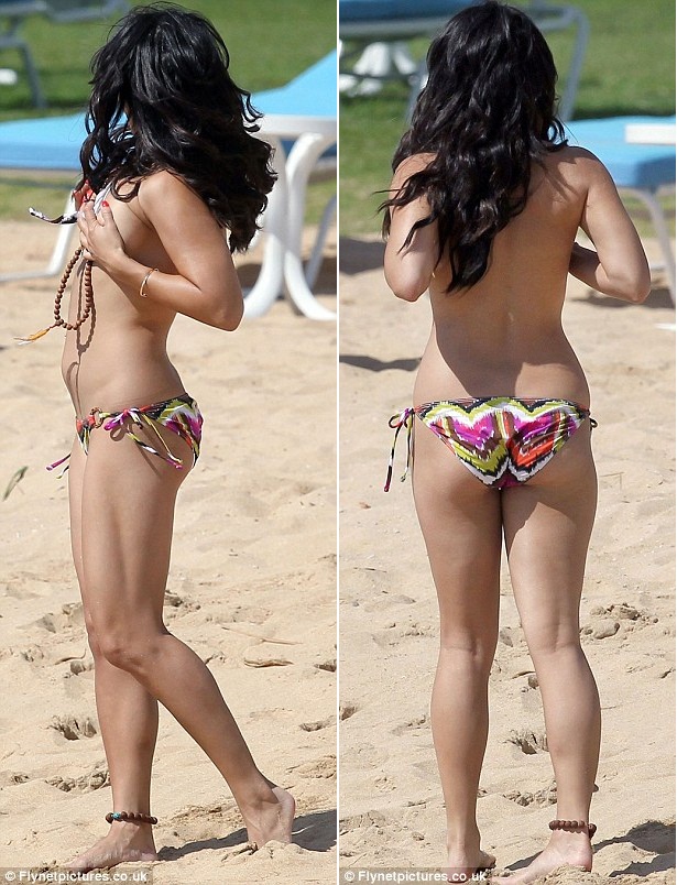 Vanessa Hudgens Wardrobe Malfunction As Her Bikini Slips Off In Public Hot Photos Hollywoodleak