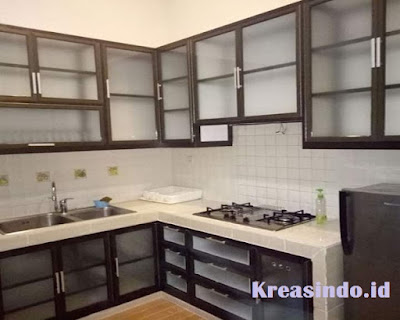 Jasa Kitchen Set Aluminium ACP Rangka Aluminium di Jakarta, Bogor, Depok, Tangerang, Bekasi, Bandung dan Cirebon