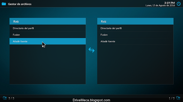 DriveMeca instalando y configurando Kodi paso a paso en español