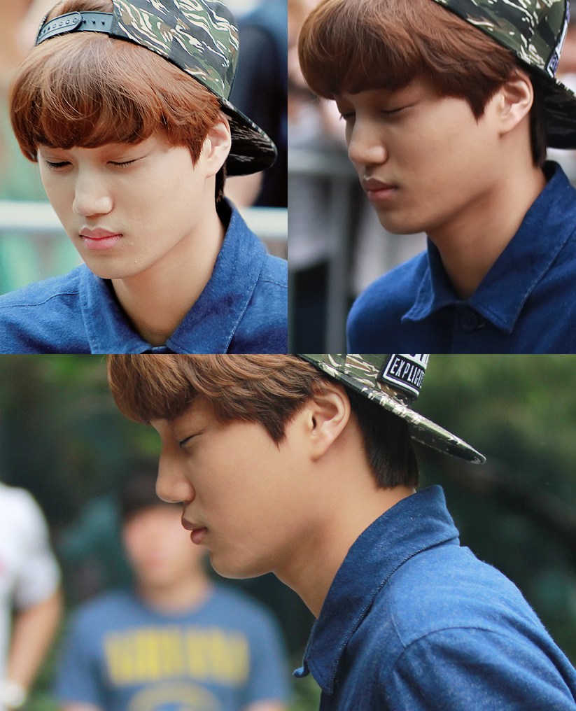 얼굴 부어서 한쪽 쌍커풀라인 사라진 엑소 카이 | 인스티즈