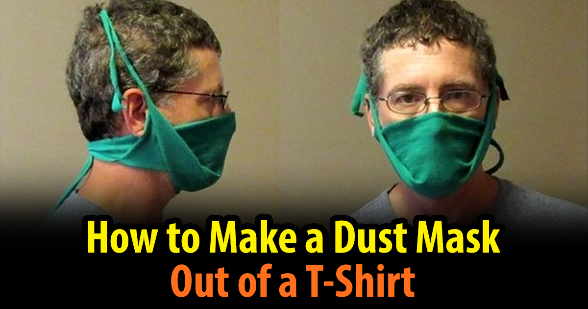 TUTORIAL How to Make an Emergency Dust Mask out of a TShirt The