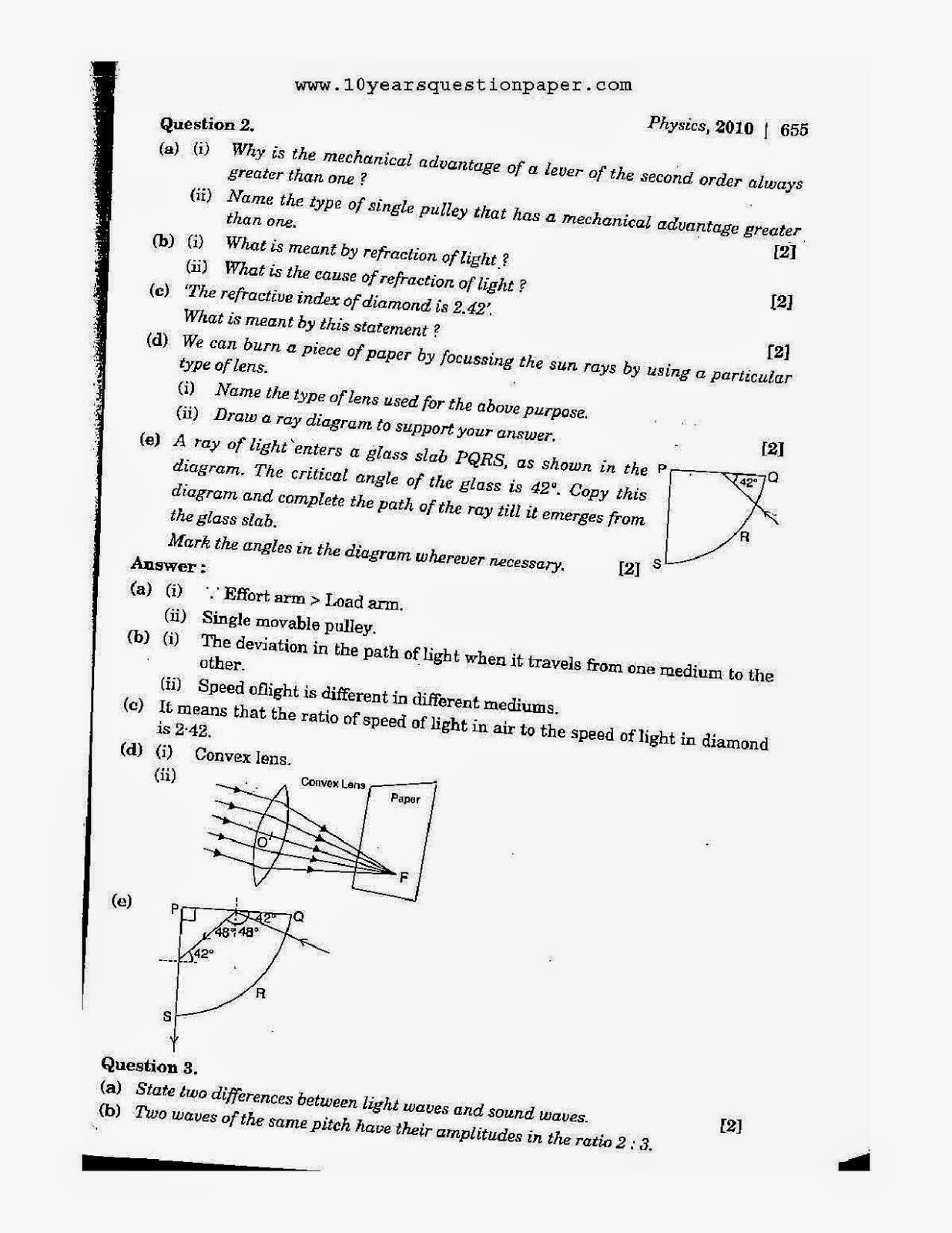 icse 2010 class 10th physics science paper 1 question paper icse 2010 class 10th science physics paper 1 question paper