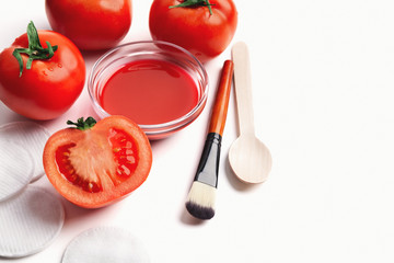 Tomato face mask: Tomato face mask: