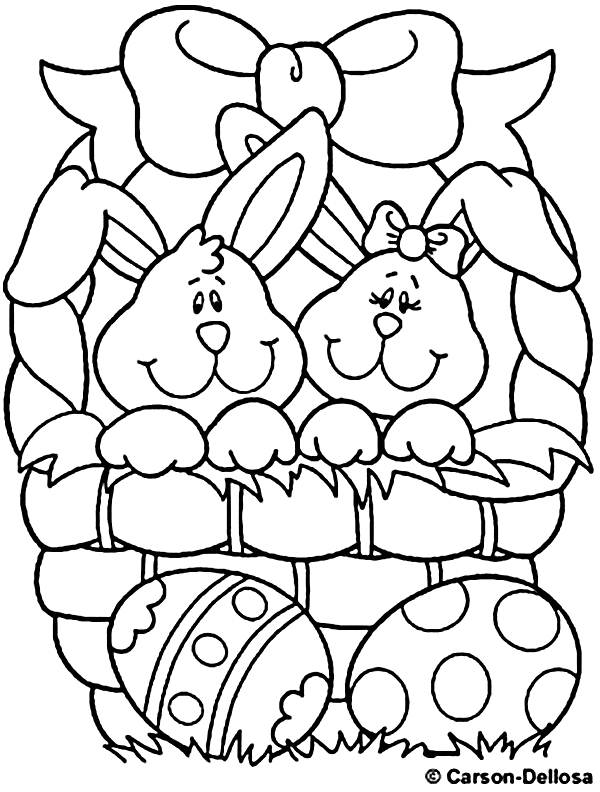 13456 para pintar e colorir como desenhar Coelhos da Páscoa Com Ovos