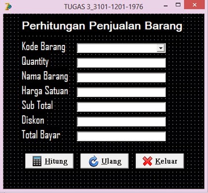 Contoh Program Delphi 7 Penjualan Barang Barisan Contoh
