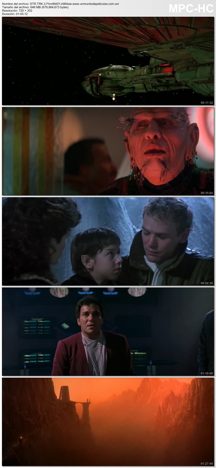 Capturas de la película.