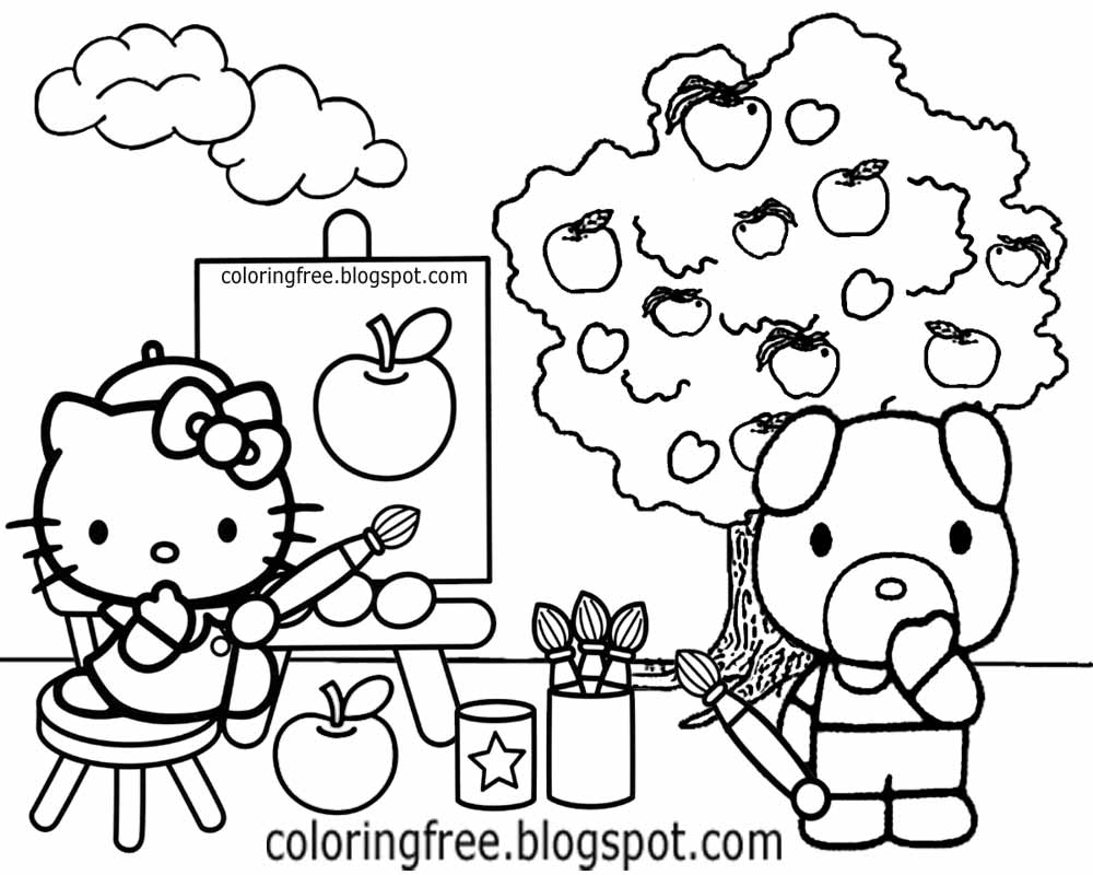 Hello Kitty Zoo Coloring Pages : Free coloring pages printable pictures to color kids Hello Kitty Zoo Coloring Pages : Free coloring pages printable pictures to color kids