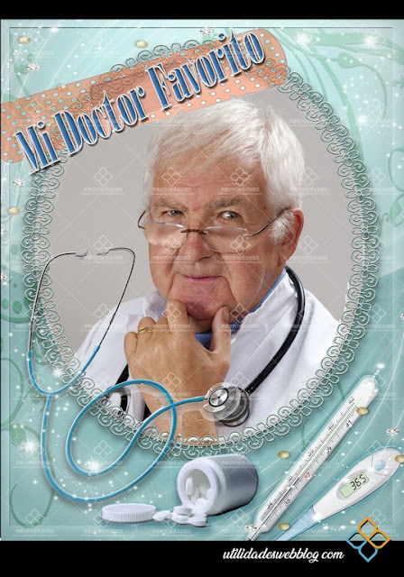 Happy doctor day Photoframe template