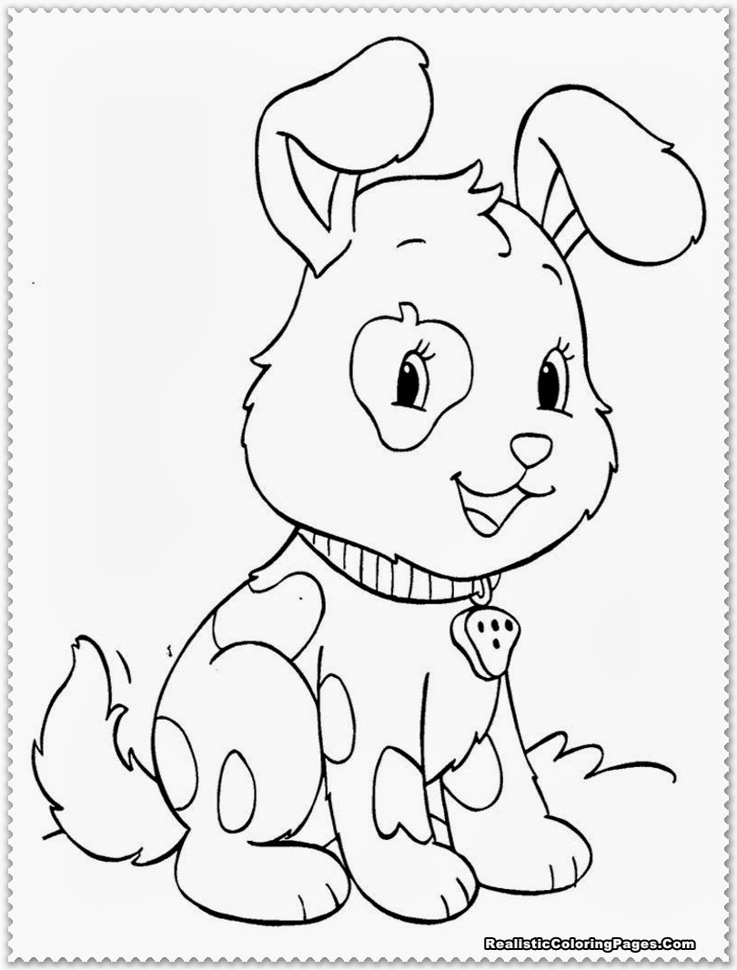 Puppy Coloring Pages | Realistic Coloring Pages