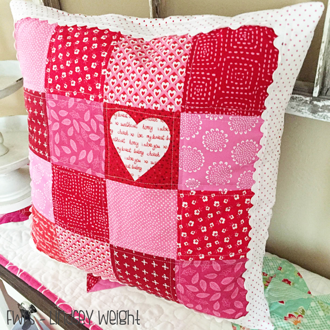 Fort Worth Fabric Studio Valentine S Pillow Tutorial