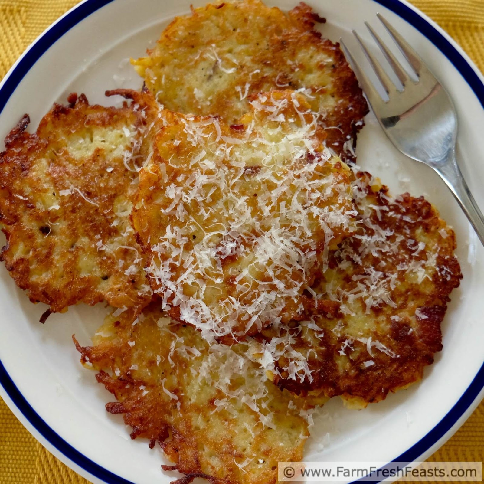 Farm Fresh Feasts Bacon and Parmesan Turnip Fritters