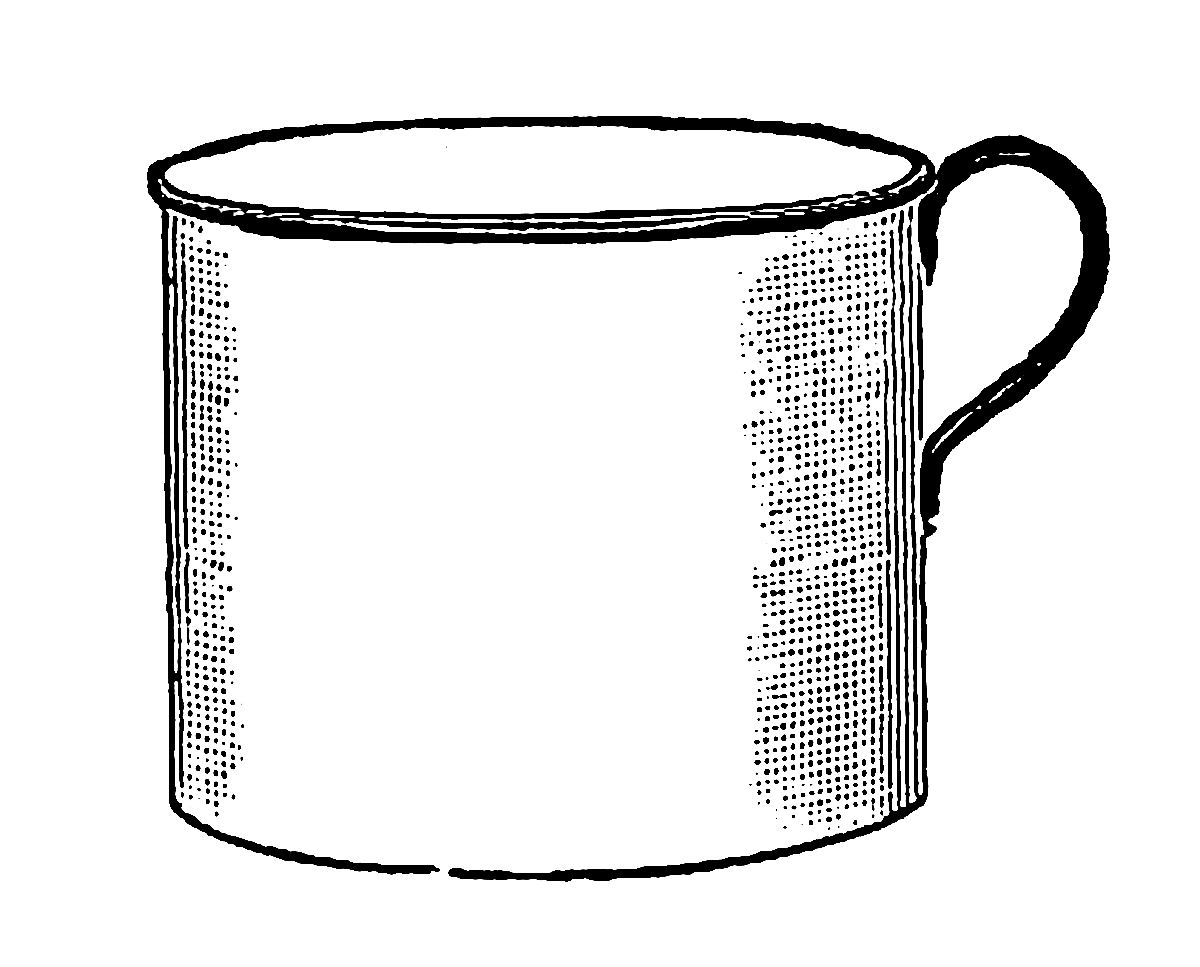 Digital Stamp Design Antique Illustration Digital Coffee Mug Mill Clip