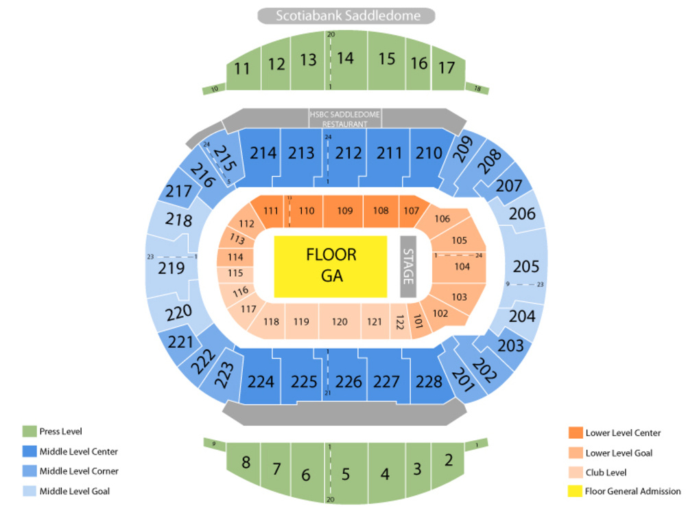 Scotiabank Arena Seating Chart Toronto