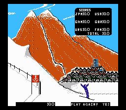 Winter Games by Epyx  NES Screenshot