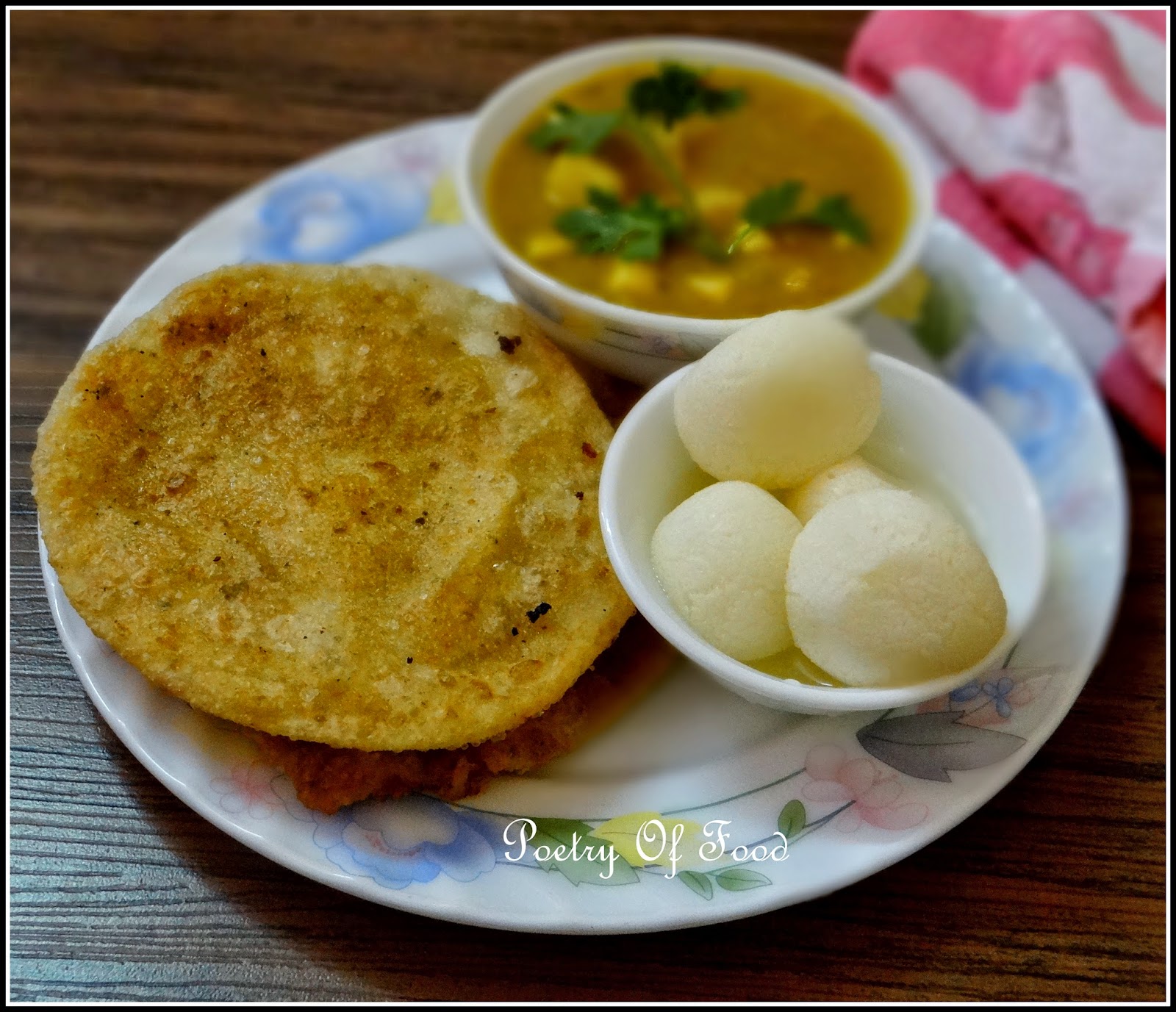 Poetry of Food Hing Er Kochuri Aar Chholar Daal...!!...(Stuffed Indian
