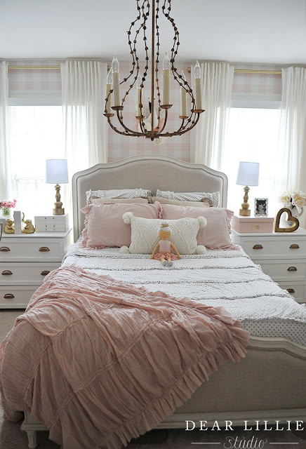 Dear Lillie: Lillie's Room With a New Chandelier