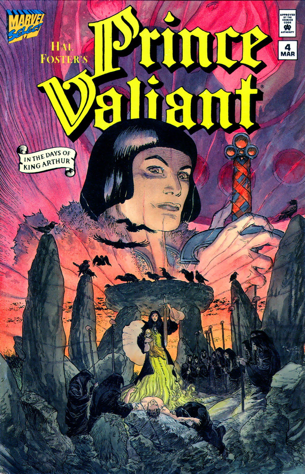 Old-fashioned Comics: Prince Valiant (#01 - #04) 1994 -1995 Marvel.