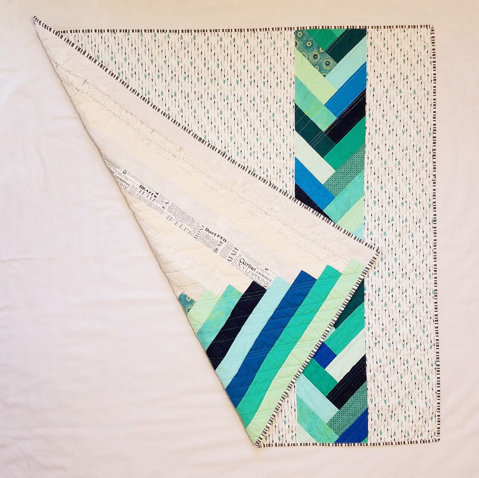 Giant Log Cabin Baby Quilt