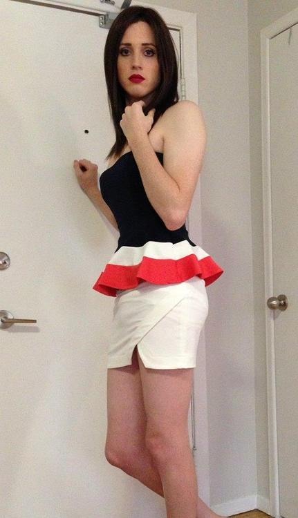 Hairy POV tgirl schoolgirl