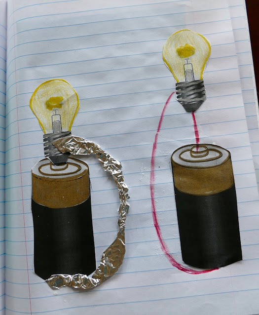 electrical circuit for interactive notebook