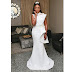 Actress Omoni Oboli Looks Angelic In White To The Premiere of Her Nollywood Movie