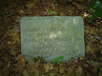 Headstone of Joshua and Hannah Bradford; Friendship, Maine