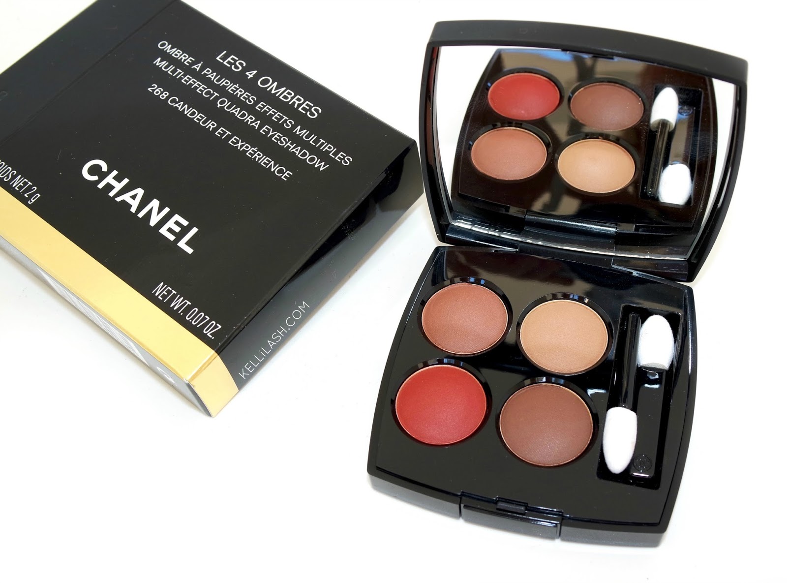 Chanel Candeur et Experience (268) Les 4 Ombres Multi-Effect Quadra  Eyeshadow Review & Swatches