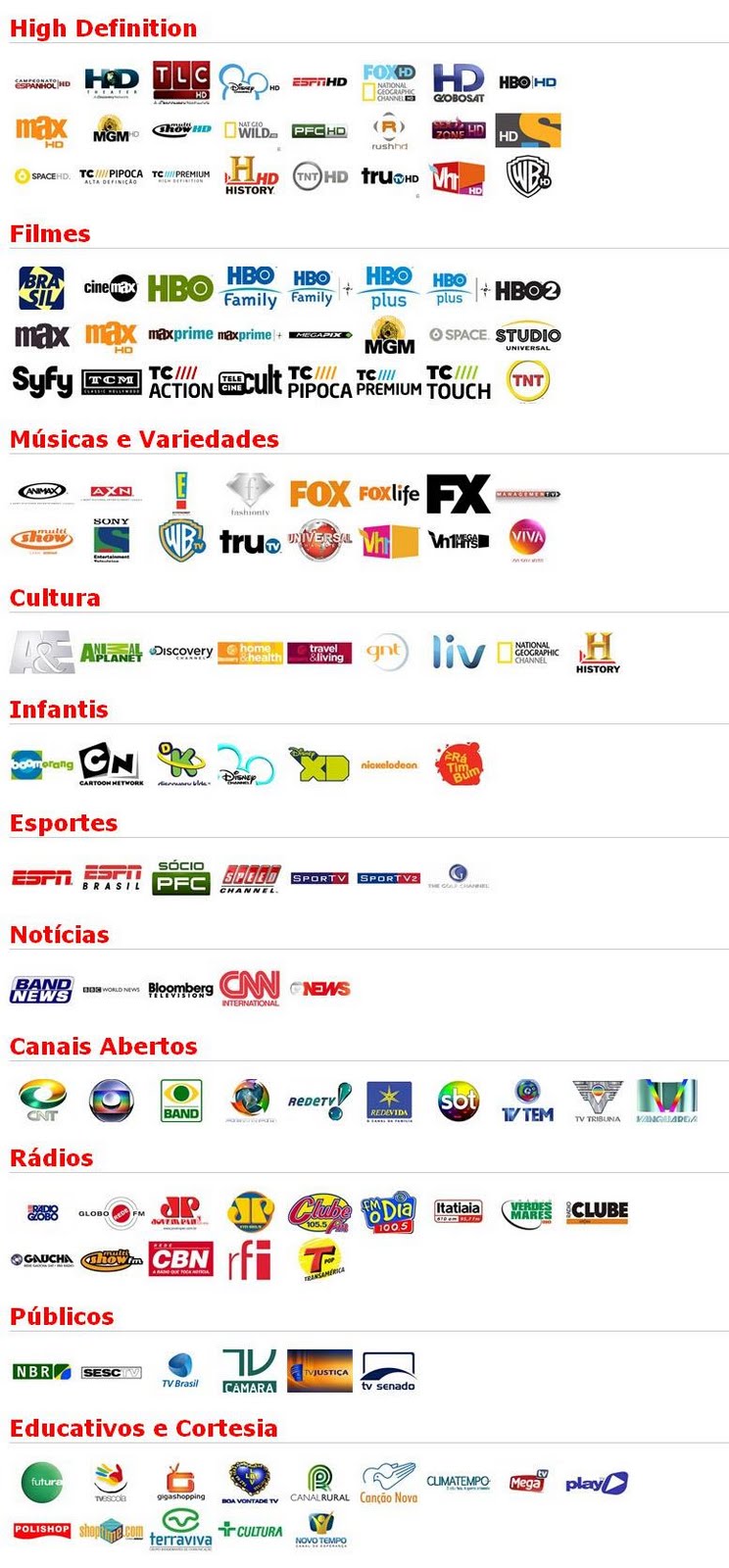 Click Tv Lista de Canais Da Sky Click Tv Lista de Canais Da Sky