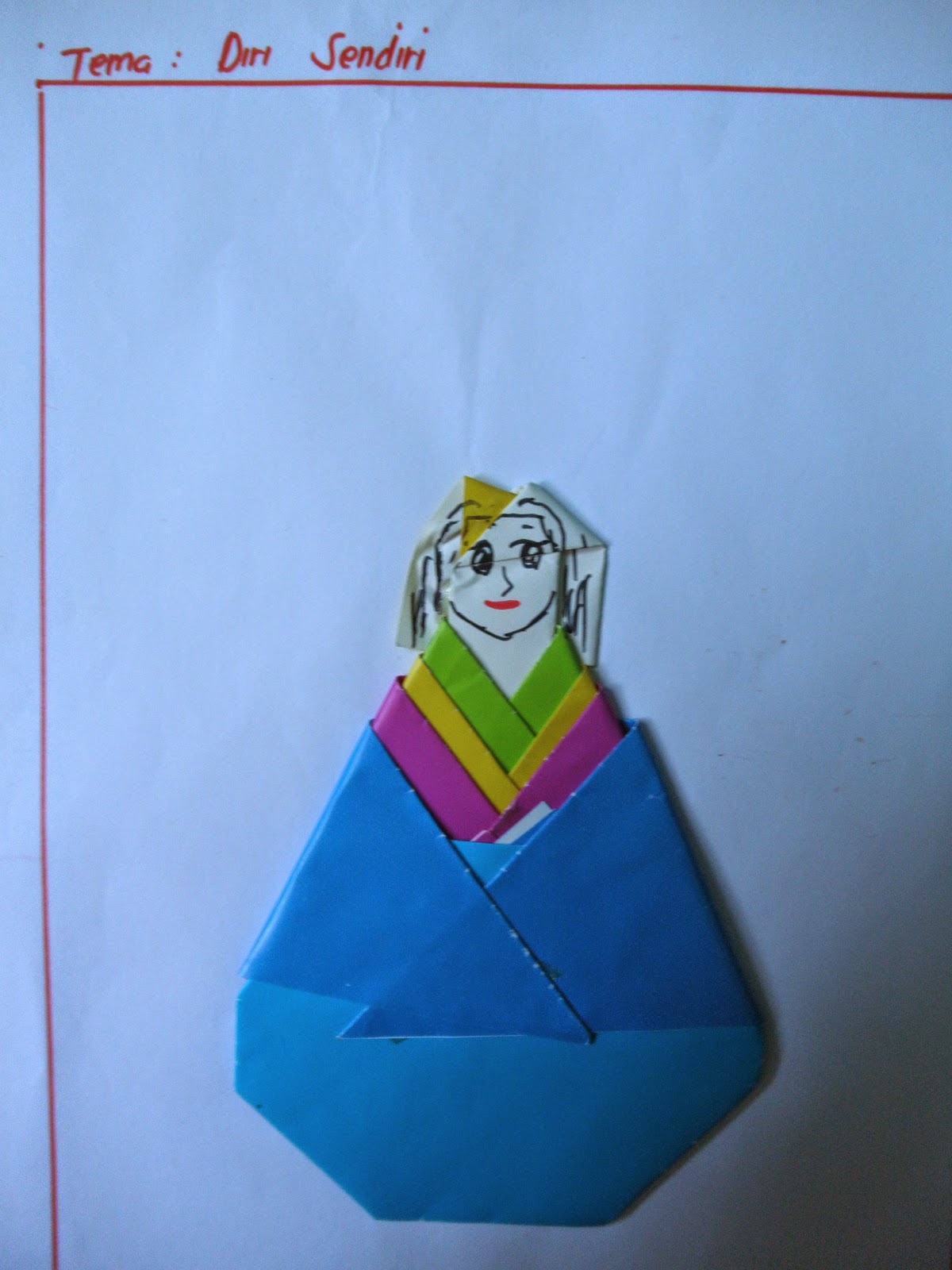 contoh origami (melipat kertas) untuk PAUD berdasarkan tema