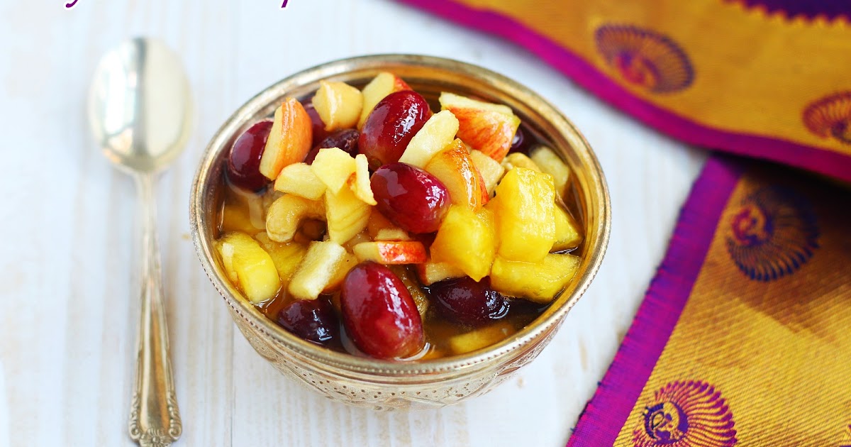 Kalyana Sweet pachadi recipe Mixed fruits pachadi Jeyashri's Kitchen