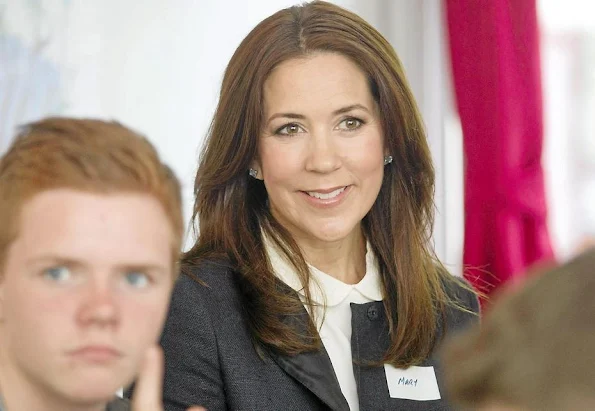 Crown Princess Mary of Denmark visited Ruds edby school on the occasion of initiation of the “Reach Out” project, 