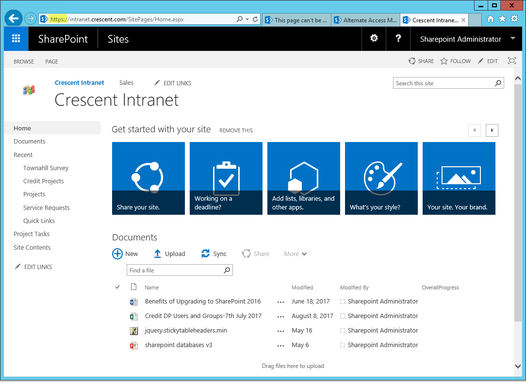 sharepoint 2016 change http to https