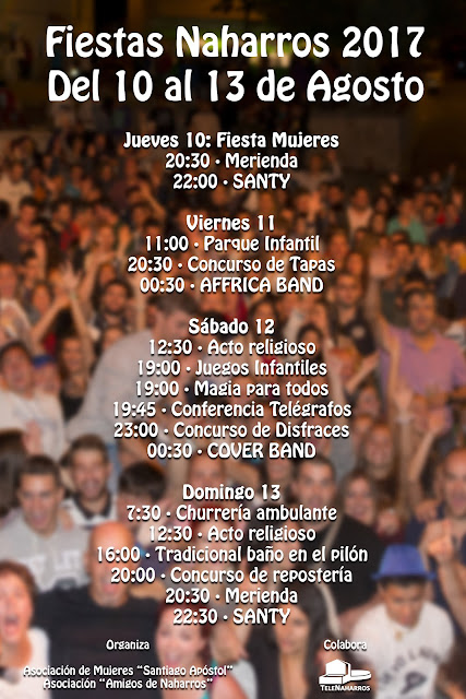 Cartel Fiestas Naharros 2017 Cartel Fiestas Naharros 2017