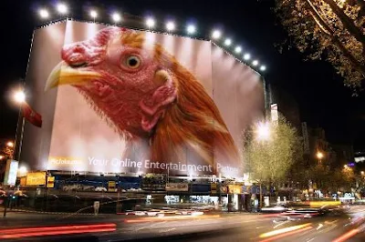 mural de gallo de pelea