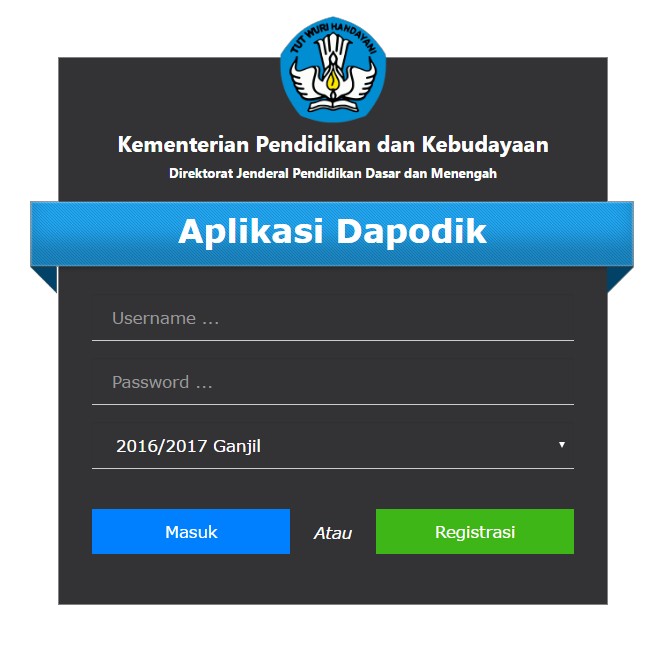 Cara Registrasi Aplikasi Dapodik Versi 2016 Cara Registrasi Aplikasi Dapodik Versi 2016
