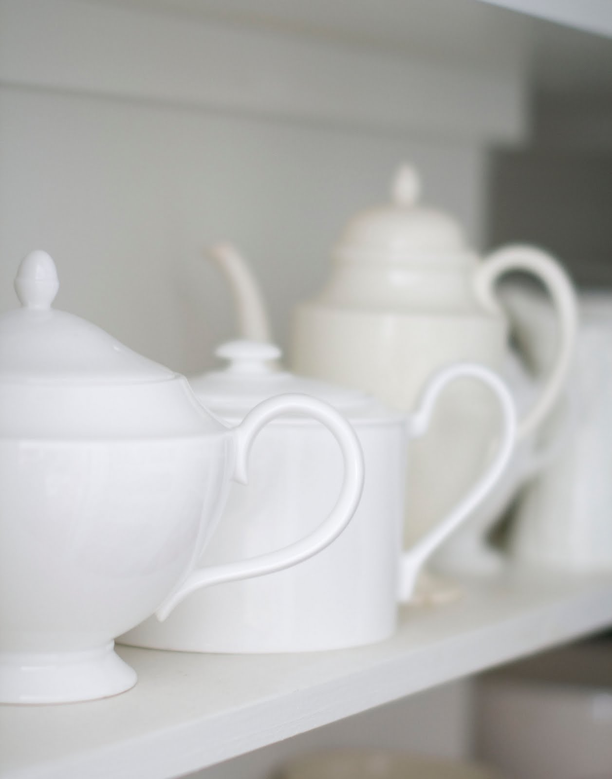 The White List white teapots