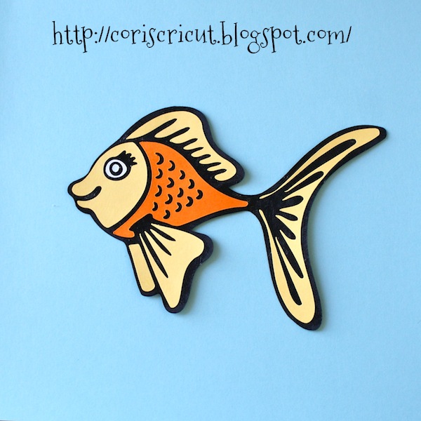 cute goldfish cartoon. I made this cute goldfish SVG,