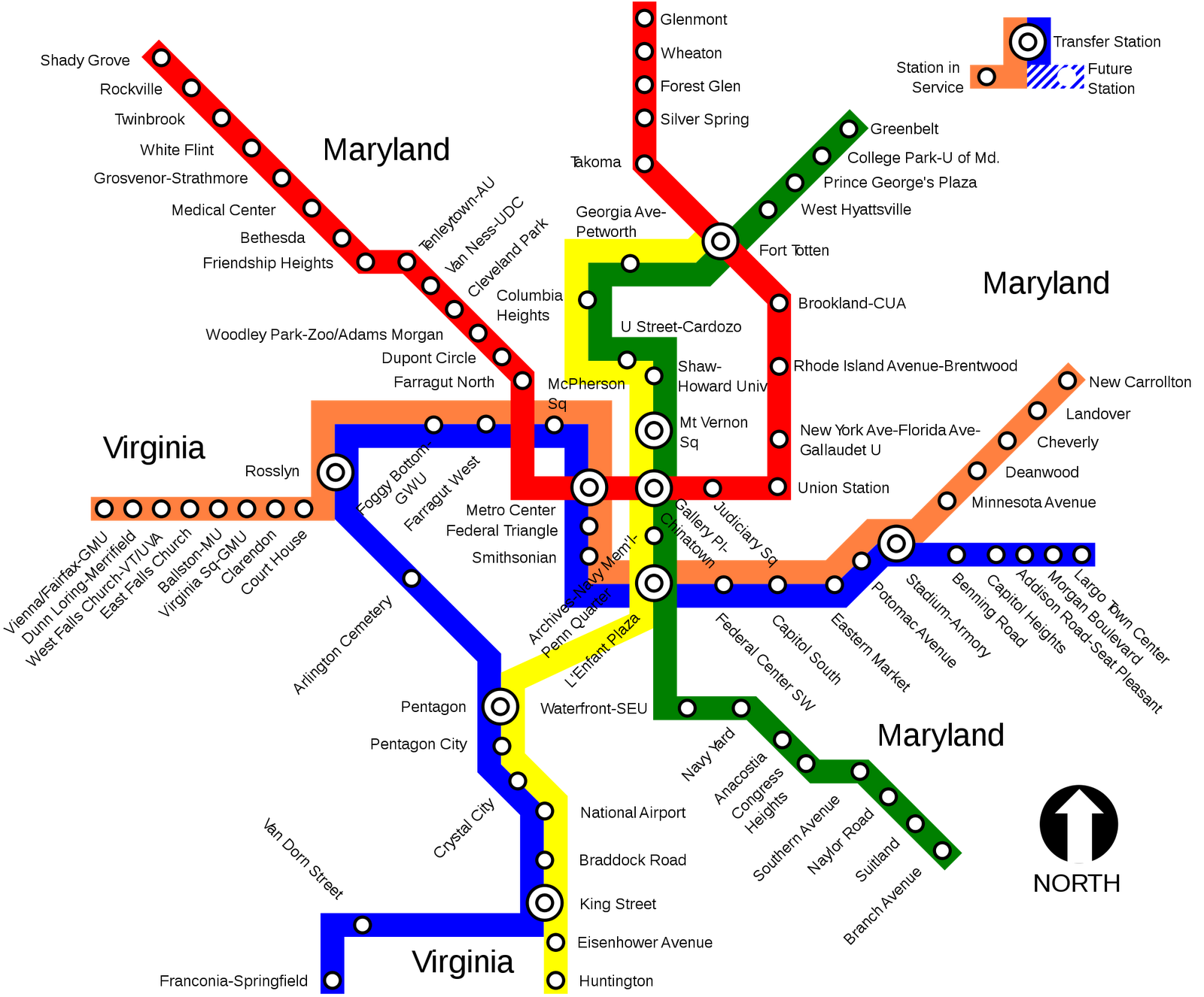 Mapa Metro Washington Pdf