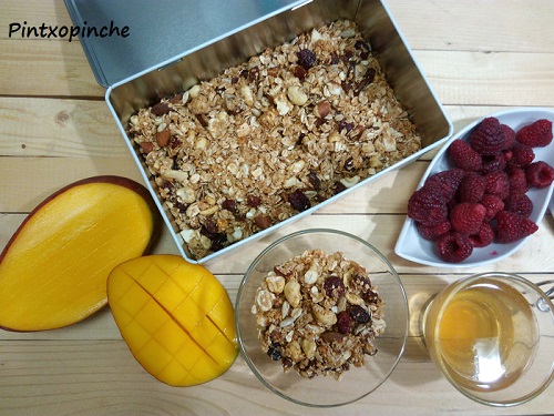 granola recipe, goats, avena, frutos secos, agave, desayunos, recetas sin gluten, dulces, granola