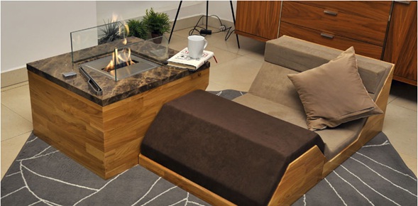 decora y disena: Chimeneas Modernas de Mesa