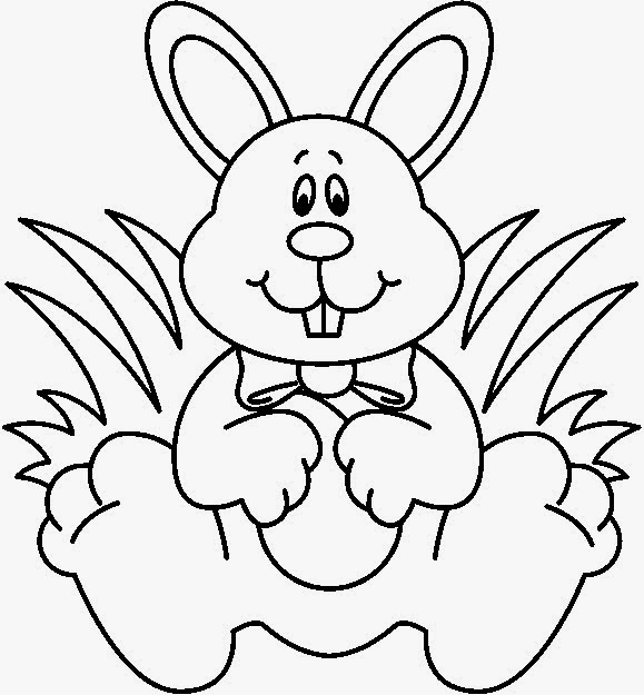 free black and white bunny clipart - photo #9