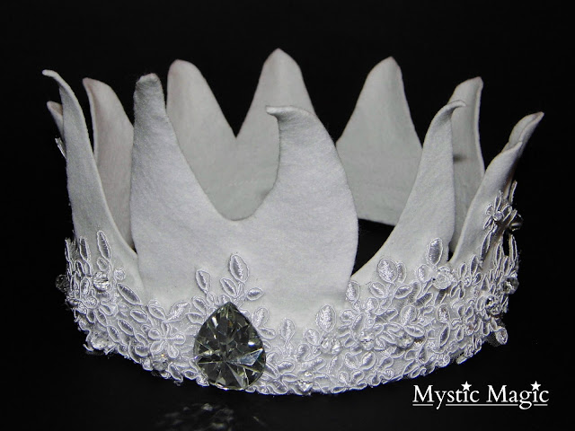 strictly come dancing, halloween, chess, headpiece, white King headpiece, King crown, elf king, felt, white, lace, floral lace, diamond, floral, crown, Mystic Magic, designer, headwear, headpiece, fashion,